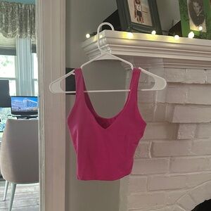 Lululemon Vibrant Pink Crop Top